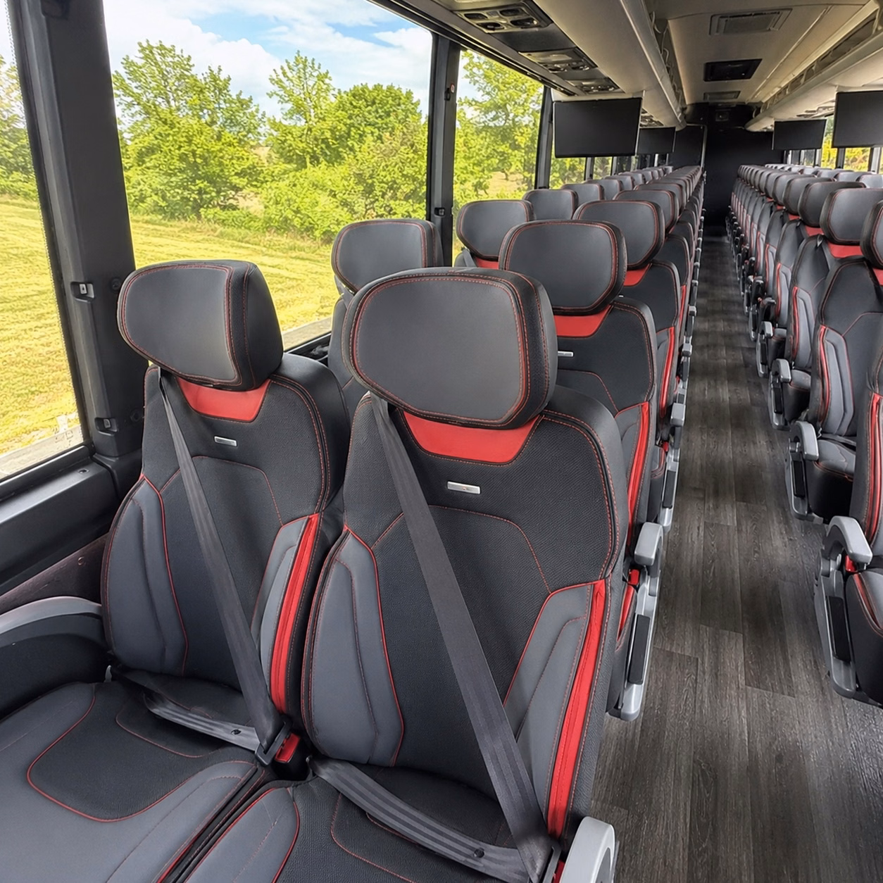 bakersfield charter bus interior