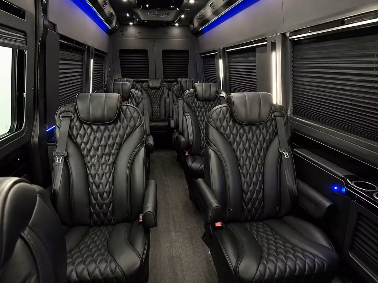 sprinter van with driver inside